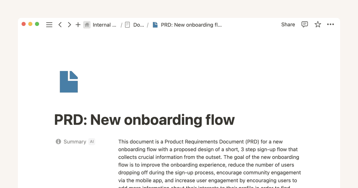 Notion Document